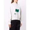 Isabel Marant Sweatshirts Designer Cotton Pullover Triangle Half High Neck Hoodies Lossa Casual Sweatshirts Tops Treeat