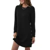 Robes décontractées Robe femme élégante confortable élégant automne hiver dame pour les sorties de travail