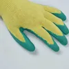 Protection de sécurité des gants de travail en latex de fil de coton