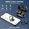 Bluetooth Sheadphone Sport, w słuchawkach do uszu Wireless z 2 ENC mikrofonem, Bloototh 5.3 Bass wzmocnione słuchawki dźwiękowe z 48H USB C, Waterproof IP7 Waterproof