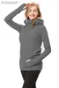 Maternity Tops Tees Pregnant's Women's Breastfeeding Clothes Hooded Sweater Nursing Maternity's Solid Color Long Sleeves Winter Clothes WomenL231128