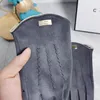 Designer-Damen-Winterhandschuhe, warm, winddicht, weich, mit Fell-Schaffell und dickem, warmem Futter, hochwertiges Geschenk zum Fahren im Freien