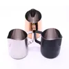 Gereedschap 450/500/650ml Koffie Melk Opschuimen Kruik Barista Pitcher Craft Latte Art Mok Rvs scherpe Mond Melkkannen voor Welhome