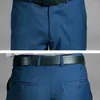 Costumes pour hommes Pantalons évasés Pantalons formels Bell Bottom Pant Dance Costume bleu pour hommes Taille 29-37