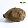 Ball Caps Men Retro Beret British Hat Wool Blend Vintage Herringbone Tweed Casual Sboy Flat Cap