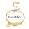 Charm Bracelets Personalized Date Name Bracelet for Baby First Birthday Gift Custom Stainless Steel Gold Color Boy Girls Jewelry for Mother Kids 231128