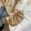 En yd Bottegss Bag Mini Jodie Venetss Soft Leather Woven Net Red Cloud Bag Fan Yangqi Women's Spring and Summer New Tide Dumpling One Shoulder Messenger With Logo Fi0n