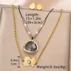 Ketting oorbellen set luxe sieraden voor vrouwen kleurrijke vlinder roestvrij staal vergulde hanger kettingen accessoires