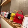 Genuine Leather Valentins Handbag Women's 2023 New Leaf Chain Mini Jelly Fashionable and Versatile Small Fresh Red Small XXO0R