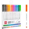 12pcsWatercolor Brush s Multi 12 Color Whiteboard Set Erasable Marker Pen for White Board Glass Kids Drawing Office Meeting School Teacher A6759 P230427