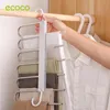 Kleiderbügel ECOCO Faltbarer Hosenständer Multifunktionale Kleiderbügelstange Schalhalter Handtuchhalter Für Schlafzimmer Kleidung Krawattenaufbewahrungswerkzeuge