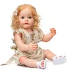 Dolls NPK 55CM FUll body Silicone Reborn Toddler Girl Princess SueSue Handdetailed Paiting Rooted Hair waterproof Toy for Girls 230427