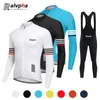 Conjuntos de camisa de ciclismo conjunto raphaful men mangas compridas bicicleta terno 19d gel almofada calças outono mtb roupas uniforme bicicleta 231127