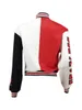 Vestes pour femmes LW Baseball Col Lettre Imprimer Varsity Veste Appliques Casual Patchwork Bouton Up Colorblock Automne Hiver Femmes Fille Outwear 231127