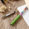 Ballpoint Pen Beautiful Lady Rainbow Crystal Diamond Ball Unique Design Layer 11 Color