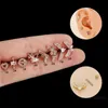 Stud 1Piece Small Heart Piercing Stud Earrings for Women Earrings 2022 Jewelry Cute Girls Ear Cuff Stainless Steel Earring for Teens YQ231128