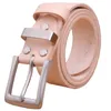 Belts stainless steel buckle strap mens belts luxury full grain cowhide 100% genuine leather formal business real 140cm vetetable tan 231128