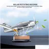 Bil Badges Air Freshener Solar Aircraft Decoration Mini per doft Airplan Ornament Accessoarer Drop Leverans Automobiles Motorcyc DHXQ6