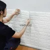 壁ステッカー70cm*1M 3Dブリックパターンステッカー自己粘着パネル防水リビングルーム壁紙ホームデコレーションヴァイドリード