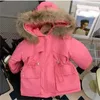 Daunenmantel Winter Mädchen Jacken Baby Cottonpadded Jacke Kinder verdickte Parkas Kinder Mädchen Kaschmir 2to9y 231128