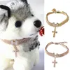 Hundebekleidung, Haustier-Halskette, Strass-Dekoration, modisches Kostümzubehör, Welpenhalsband-Halskette mit Anhänger für kleine Hunde
