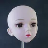 Dolls Adollya 13 60cm BJD Body Accessories Head Eyes Makeup Toys for Girl DIY Heads Elves Naked Girls 230427