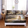 Set Dazed Dog 3pc Polyester Solid Fitted Sheet Mattress Cover Four Corners With Elastic Band Bed Sheet(2 pillowcases)