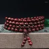 Strang Natürliches Blut Sandelholz Manuelle Polieren Buddha Perlen Armband Männer Und Frauen Kleine Holz Gebet Hand String