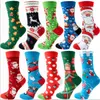 High quality Christmas socks Funny Novelty Fashion Colorful Cool Crazy Skateboard Unisex Santa Claus Long Crew Socks For Men Women