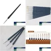 Autres fournitures scolaires de bureau Kit d'outils en gros Peinture à l'huile Lignes esquissées Weasel Brosse à cheveux Stylo Artistes Brosses Drop Livraison Bu Dhmta