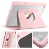 360 Rotating Case for iPad Air 1 2 4 5 9.7 10.9 Smart Cover Acrylic Back Shell For IPad 10.2 7th 8th 9th 11 12.9inch with Pencil Holder