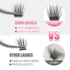 3 PCFalse Eyelashes MASSCAKU Heat Bonded Cluster Lashes Beauty Cilia Soft Ribbon Strip Eyelashes Extensions Custom Packaging False Eyelash Z0428