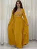 Etnische kleding Eid moslim abaya voor vrouwen feestjurken Jalabiya borduurwerk Ramadan Marokko Dubai Abaya Kaftan Islam vestidos Arabisch lang