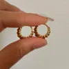 Creolen Kleines Croissant Huggie Edelstahl Für Frauen Minimalistisch Zierlicher Schmuck Für Jeden Tag Wasserdicht