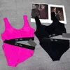 Luxury brand tracksuits yoga suit designer sweatshirt sexy swimsuit bikini tank top velvet split yoga suit womens sports vest briefs two piece set