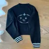 Set gebreide kleding Merk Letter S Pullover Trui met lange mouwen Korte gebreide kleding Borduren Lente en herfst Casual mode