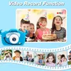 Детская камера-игрушка для мальчиков 3-8 лет, детская цифровая видеокамера с мультяшным мягким силиконовым чехлом, лучший подарок на Рождество и день рождения для детей - 32G SD