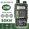 Рация BaoFeng UV S9 Pro V2 10 Вт Мощная UHF VHF Водонепроницаемая радиостанция Дальнего действия Плюс Портативная радиолюбительская двусторонняя связь 231128