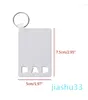 Sleutelhanger Sublimatie Blank Warmteoverdracht Blank Sleutelhanger Plaat Dubbelzijdig Afdrukken Blank Medium Density Fiber DIY Hanger