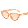 Lunettes de soleil Style coréen femme lunettes de soleil forme d'oeil de chat Protection UV400 femme Cool élégant femmes