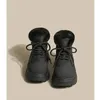 Boot s Plush Warm Platform Snow 2024 Winter Designer Lace up Cotton Shoes Luxury Zipper Sport Ankle botas de mujer 231127