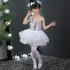 Stage Wear Girls Jazz Dance Dress Performance Sequins Costumes Singers Skirt Top Modern Dancewear For Kids1