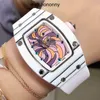 Designer Ri mlies Luxe horloges Horloge Zakelijk Heren Vrije tijd Mechanisch Rm07-01 Automatisch Wit Koolstofvezelband Damestrend Zwitsers uurwerk Hoge kwaliteit