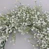 Dekorative Blumen künstliche Gypsophila-Kranz-Girlande für Party-Hochzeiten Haustür-Dekorations-Simulations-Gras-Ring