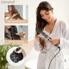 Bigoudis Lisseurs 4 en 1 multifonction brosse à air chaud Ion négatif électrique rouleau droit sèche-cheveux Styler lisseur cheveux bigoudi CombL231128