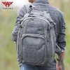 External Frame Packs YAKEDA 45L Army Fans Tactical Backpack Men 600D Nylon Wearresisting MOLLE Military Bag Outdoor Hiking Hunting Training Rucksack 230427