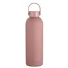 Isolierte Wasserflasche aus Edelstahl, vakuumisoliert, doppelwandige Flasche, 590 ml, Becher mit Griffdeckel