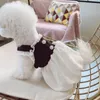 Vestidos novo vestido de cachorro bonito vestuário para animais de estimação verão algodão york roupas femininas shih tzu maltês chihuahua bichon roupa atacado roupas para cães