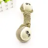 ペット噛むおもちゃコットンロープテニスダンベルRubbertoy Ball Medium Large Dog Interactive Training Molar Time Cleaning Pet Supplies