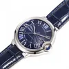 6V hoogwaardig dames herenhorloge Designer Blue Balloon-serie Automatisch mechanisch modehorloge Italiaans koeienhuid staal snel verwijder band 33 mm 42 mm